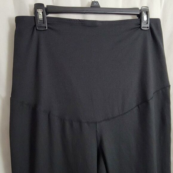 Isabel Ingrid Maternity Target Large Black Stretchy Pants bootcut full panel EUC - Picture 3 of 5